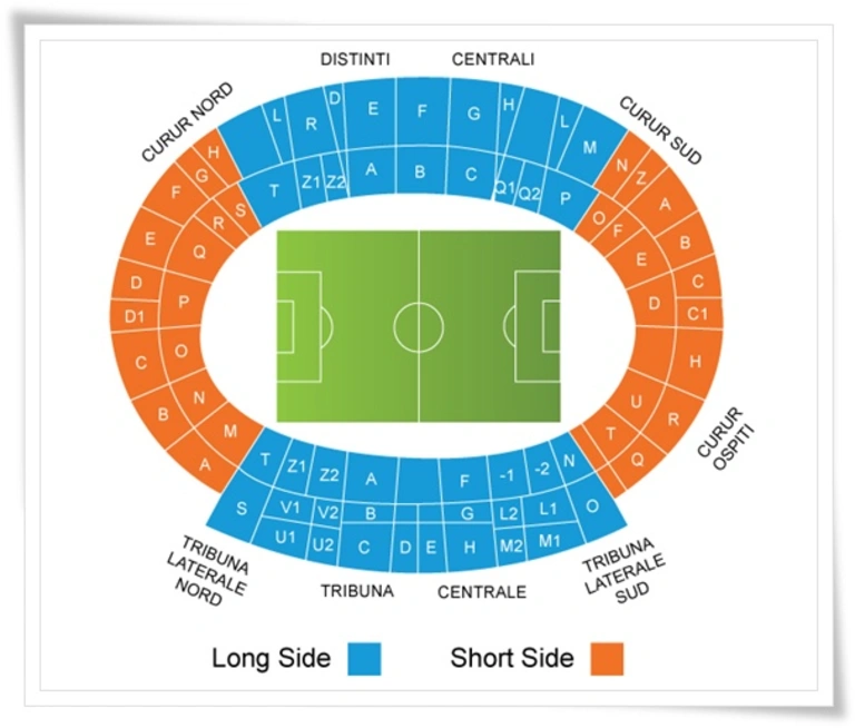 Plan tribunes Bluenergy Stadium