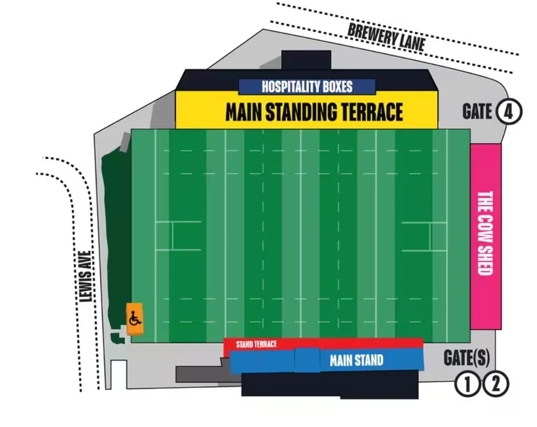 Plan tribunes Brewery Field